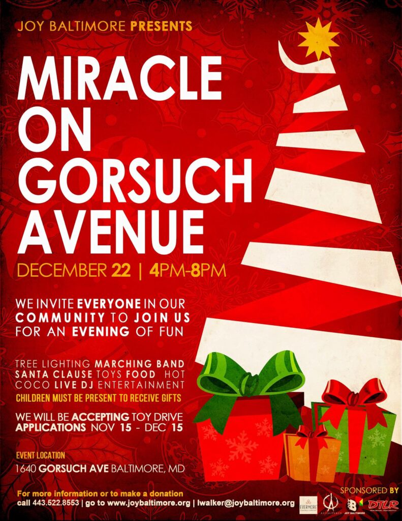 TOY DRIVE | MIRACLE ON GORSUCH AVENUE