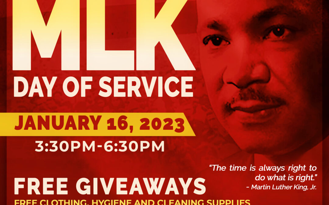 MLK DAY OF SERVICE – JANUARY 16TH